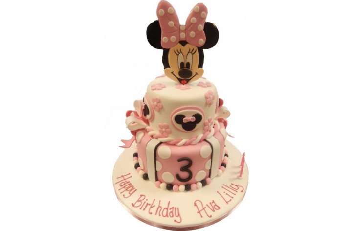 Tiered Minnie Mouse Cake